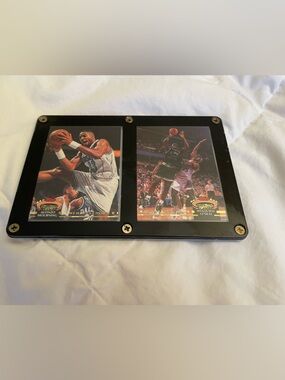 Shaquille O’Neal and Alonzo Mourning 1993 Topps Black Dual Trading Cards